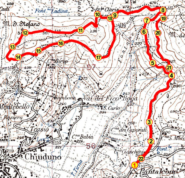mappa sentiero 1